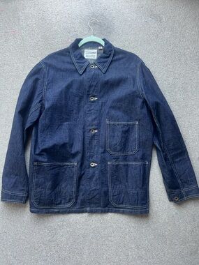 Full Count Denim Chore Jacket - Lightweight Shirt Jacket 10.5 oz